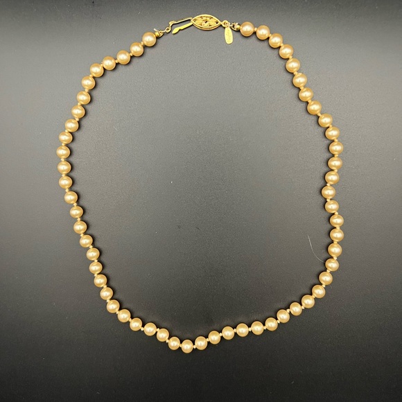 Napier Jewelry - Napier Cream Glass Pearl Bead Necklace